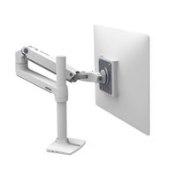 Ergotron LX Arm Tall Desk Mount Monitor-tafelbeugel 1-voudig 25,4 cm (10) - 81,3 cm (32) Wit In hoogte verstelbaar, Kantelbaar, Zwenkbaar, Roteerbaar - thumbnail