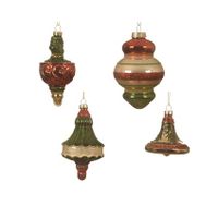 Orn.glas d7.5h12.5cm k.rood a4 - Ksd