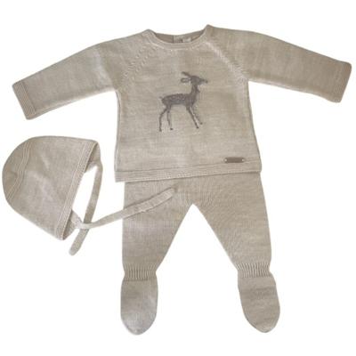 Martin Aranda zandkleurig babysetje