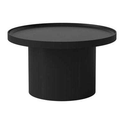 Bolia Plateau Bijzettafel - H 42 x Ø 74 cm - Zwart Gebeitst Gelakt Eiken