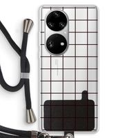 Rooster: Huawei P50 Pro Transparant Hoesje met koord