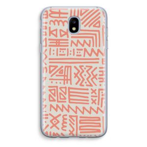 Marrakech Pink: Samsung Galaxy J5 (2017) Transparant Hoesje