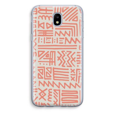 Marrakech Pink: Samsung Galaxy J5 (2017) Transparant Hoesje