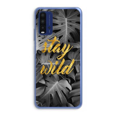 Stay wild: Xiaomi Redmi 9T Transparant Hoesje