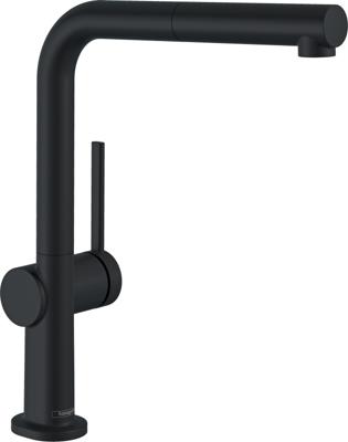 Hansgrohe Talis M54 ééngreeps keukenmengkraan 270 EcoSmart met uittrekbare uitloop, mat zwart