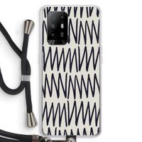 Marrakech Zigzag: Oppo A94 5G Transparant Hoesje met koord