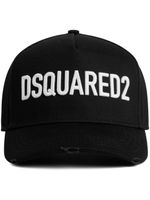 DSQUARED2 casquette en coton à logo brodé - Noir - thumbnail