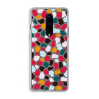 Colored Giraffe: OnePlus 8 Transparant Hoesje