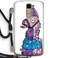Lama: LG K10 (2016) Transparant Hoesje met koord