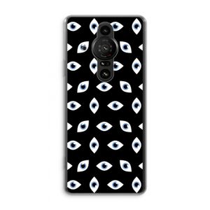 Eyes pattern: Sony Xperia Pro-I Transparant Hoesje