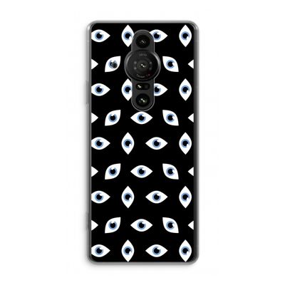 Eyes pattern: Sony Xperia Pro-I Transparant Hoesje