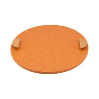 Richmond Dienblad 'Mavey' Lederlook, kleur Oranje