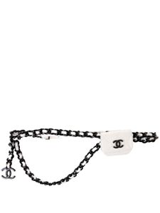 CHANEL Pre-Owned mini sac banane Classic Flap (2020) - Blanc