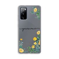 Gele bloemen: Samsung Galaxy S20 FE / S20 FE 5G Transparant Hoesje