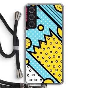 Pop Art #1: Samsung Galaxy S21 FE Transparant Hoesje met koord