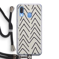Marrakech Arrows: Samsung Galaxy A40 Transparant Hoesje met koord