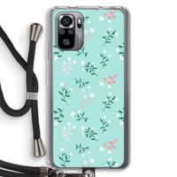 Small white flowers: Xiaomi Redmi Note 10S Transparant Hoesje met koord