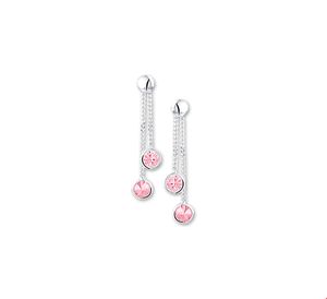 TFT Oorhangers Zirkonia Zilver Gerhodineerd Glanzend 28 mm x 4.5 mm