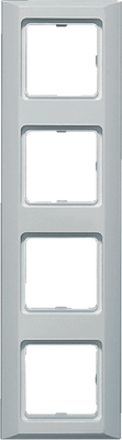 Afdekraam viervoudig RAL 9010 strak design rechte hoeken 3074UW
