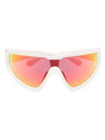 Moncler Eyewear lunettes de soleil Wrapid à monture oversize - Blanc - thumbnail