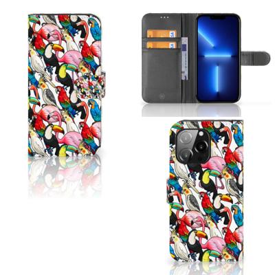 iPhone 13 Pro | Telefoonhoesje | Met pasjeshouder | Birds