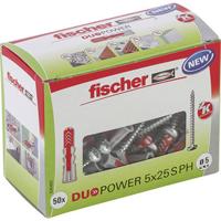 Fischer 535462 DUOPOWER 5x25 S PH LD 2-componenten plug 25 mm 5 mm 50 stuk(s) Fischer 535462 DUOPOWER 5x25 S PH LD 2-componenten plug 25 mm 5 mm 50 stuk(s)