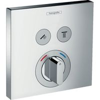 Hansgrohe ShowerSelect afbouwdeel voor inbouwmengkraan met 2 stopkranen voor 2 douchefuncties chroom 15768000 - thumbnail