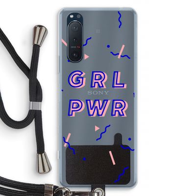 GRL PWR: Sony Xperia 5 II Transparant Hoesje met koord