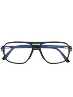 TOM FORD Eyewear lunettes de vue FT5737-B à monture pilote - Noir