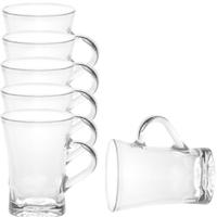 Duralex Koffie en Theeglazen Amalfi - 6x stuks - glas - 170 ml - transparant - Lungo