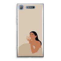 Fresh coffee: Sony Xperia XZ1 Transparant Hoesje