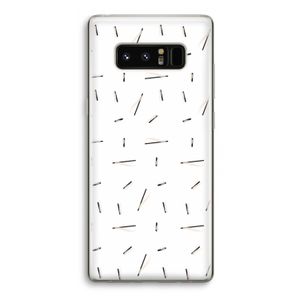 Hipster stripes: Samsung Galaxy Note 8 Transparant Hoesje