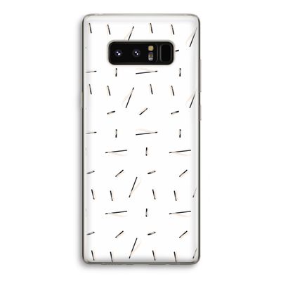Hipster stripes: Samsung Galaxy Note 8 Transparant Hoesje