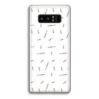Hipster stripes: Samsung Galaxy Note 8 Transparant Hoesje