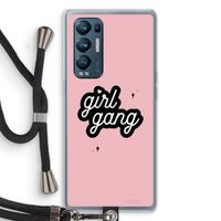 Girl Gang: Oppo Find X3 Neo Transparant Hoesje met koord