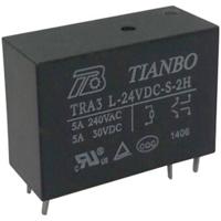 Tianbo Electronics TRA3 L-24VDC-S-2H Printrelais 24 V/DC 8 A 2x NO 1 stuk(s)