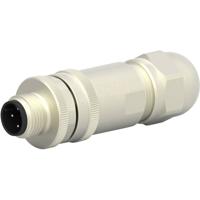 TE Connectivity T4111511041-000 Sensor/actuator connector, niet geassembleerd M12 Aantal polen: 4 Stekker, recht 1 stuk(s) - thumbnail