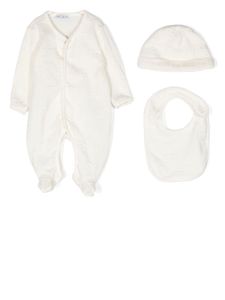 Dolce & Gabbana Kids trousseau de naissance DG en jacquard - Blanc