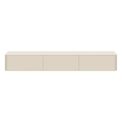 Tv-meubel Moiano afgerond beige 270 cm Tv-meubel Moiano afgerond beige 270 cm