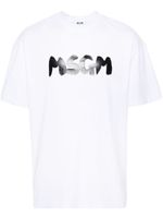 MSGM t-shirt en coton à logo imprimé - Blanc