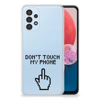 Samsung Galaxy A13 4G Silicone-hoesje Finger Don't Touch My Phone