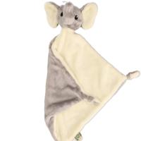 Pluche olifant tuttel/knuffeldoekje - 40 x 40 cm - Olifanten dieren knuffels