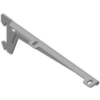 Winkelträger 10300 L.180mm p.Träger 55kg STA weißalu.2 Einhängehaken ELEMENT SYS