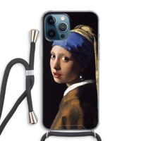 The Pearl Earring: iPhone 12 Pro Max Transparant Hoesje met koord