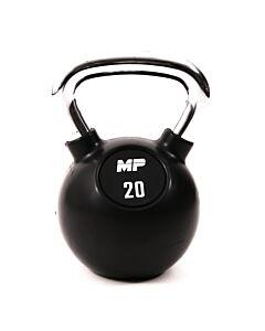 Muscle Power Kettlebell Rubber - Chrome 20 KG MP1304