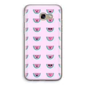 Smiley watermeloenprint: Samsung Galaxy A5 (2017) Transparant Hoesje