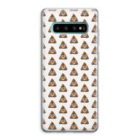 Poop emoji: Samsung Galaxy S10 Plus Transparant Hoesje