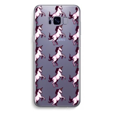 Musketon Unicorn: Samsung Galaxy S8 Plus Transparant Hoesje
