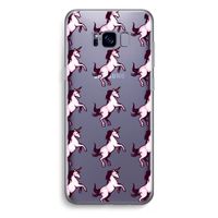 Musketon Unicorn: Samsung Galaxy S8 Plus Transparant Hoesje
