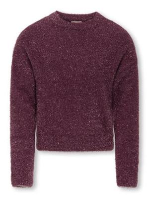 Kids ONLY winter sweater meisjes - paars - KogPiumo - regular fit, glitter